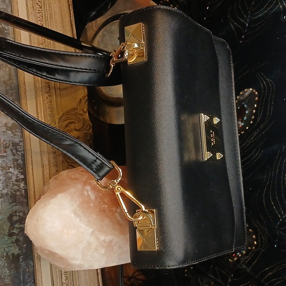 DKNY Black Crossbody Bag with Gold Hardware - Picture 3 of 17